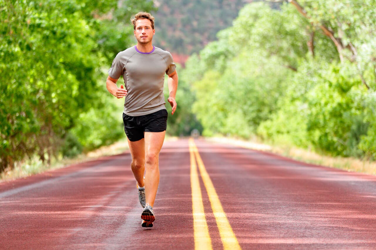 Sweaty runner