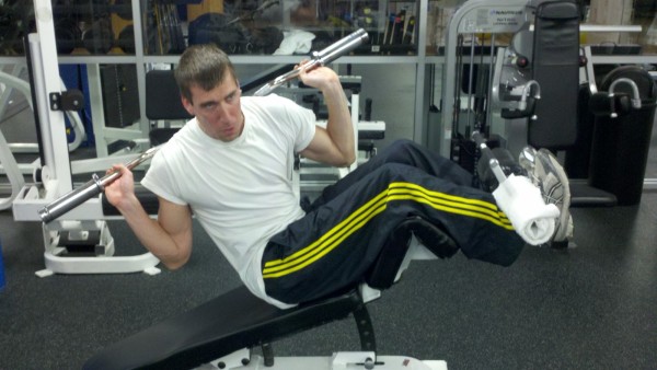 sit up con giro