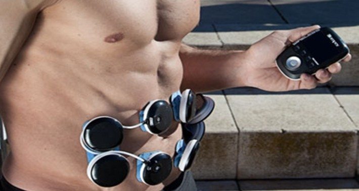 Electrodos en los abdominales
