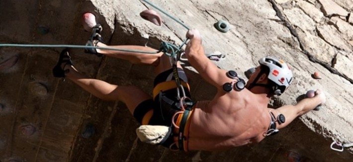 Escalando con electroestimulador