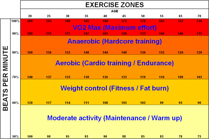 zonas de entrenamiento