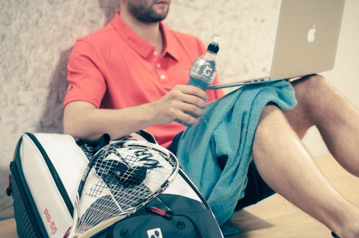 Deportista en reposo