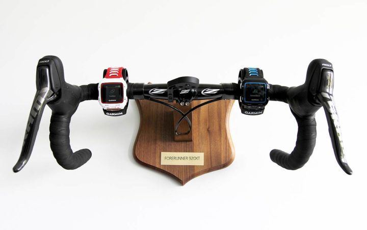 el reloj de garmin en bicicleta