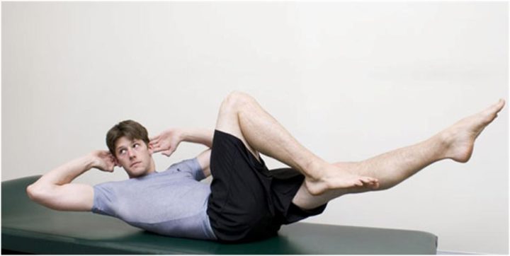 Pilates criss cross
