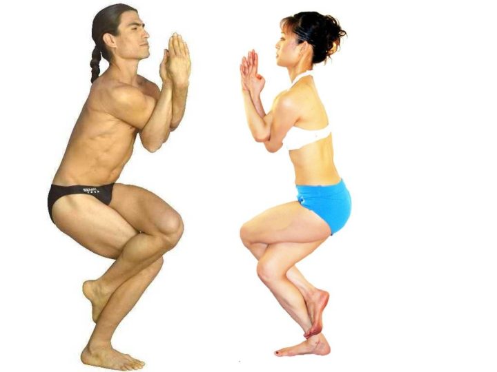 Pose del águila, para el dolor de rodilla