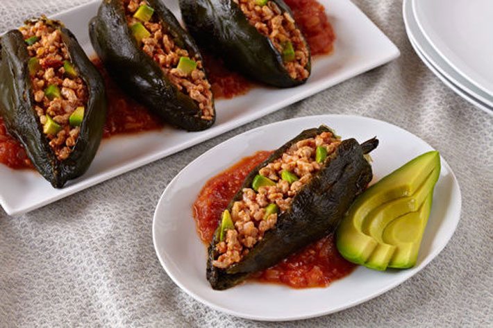 poblanos rellenos