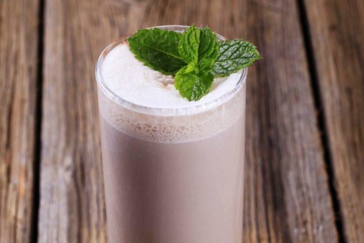 Batido de chocolate y menta