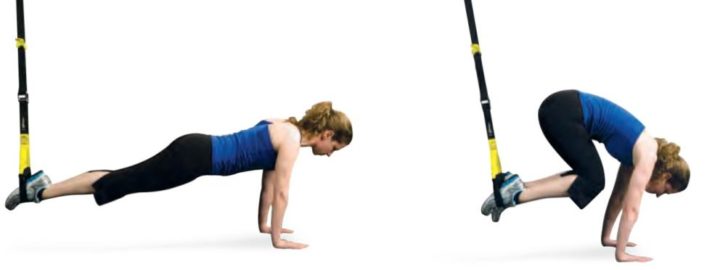 Flexiones con TRX para Tabata