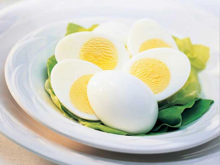 Los huevos duros son un gran snack 