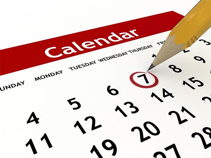 Establecer fechas importantes para tener éxito