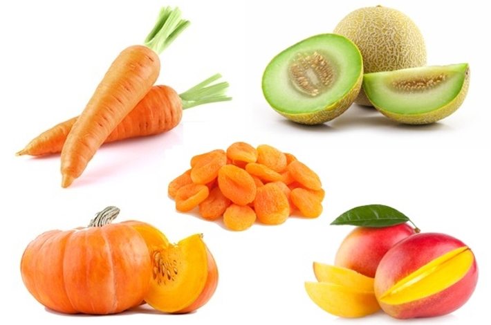 Alimentos con betacaroteno para protegerse del sol