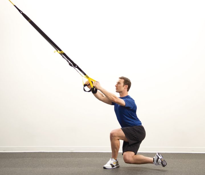 zancada estática con trx
