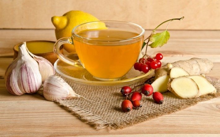 aceite de coco y te de jengibre para reforzar el sistema inmune
