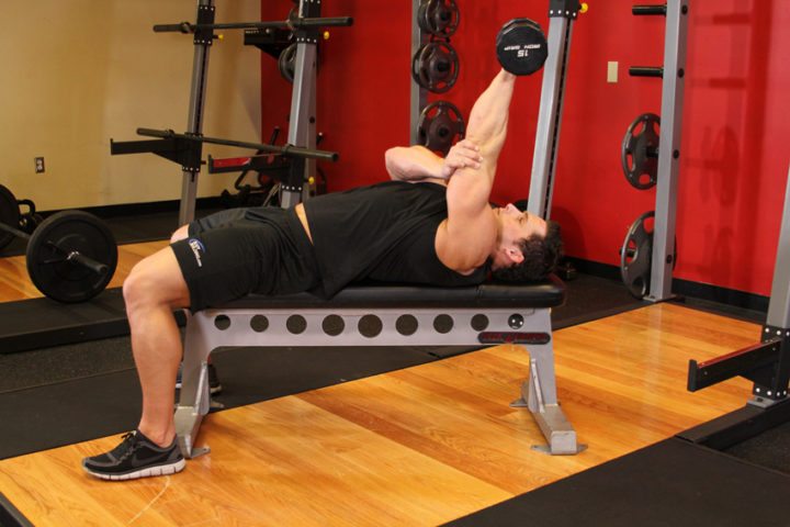 extensiones de triceps con mancuerna