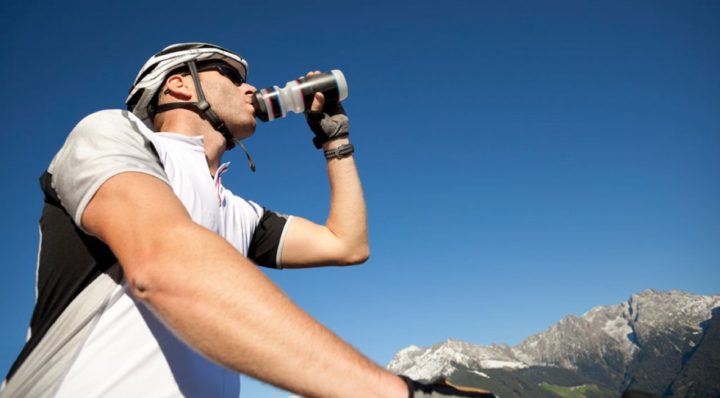La hidratación del una competición de triatlón