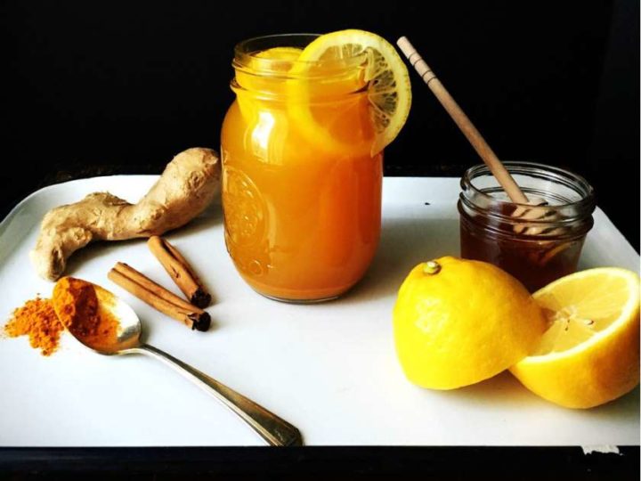 Tónico a base de miel, limón y jengibre