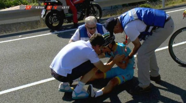 Rotura de clavícula por ciclismo