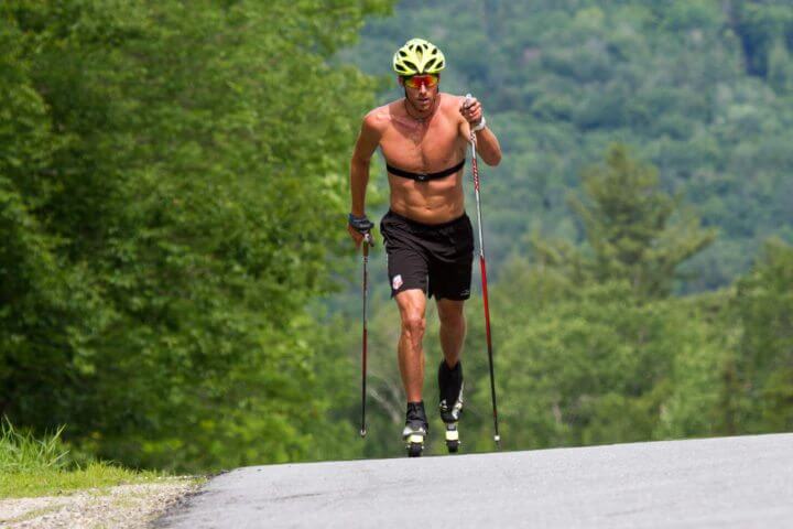 Entrenamiento de intensidad en rollerskis