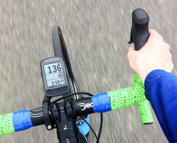 Wahoo Elemnt para hacer una rutina de ejercicios de ciclismo