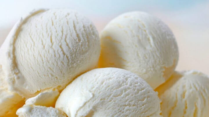 Helado de vainilla casero para comer sano