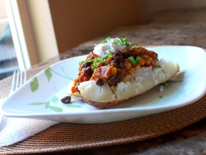 Chilli vegetariano con patata