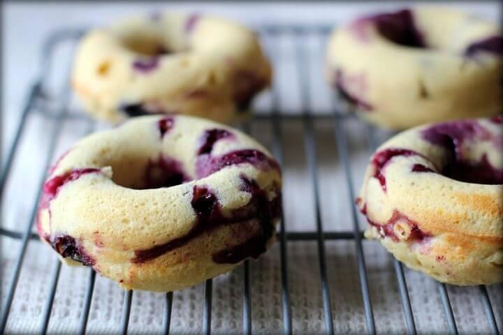 Donuts de arándanos ricos en proteínas