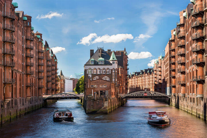 Conocer la ciudad de Hamburgo, Alemania