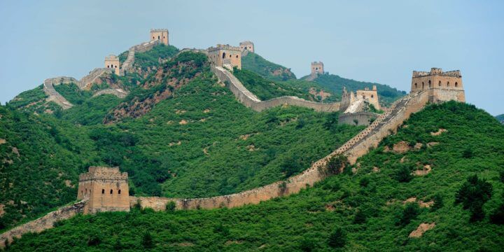 Caminar la gran muralla china