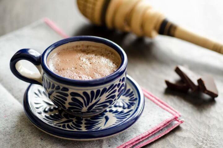 Chocolate caliente con polvo de cayena 