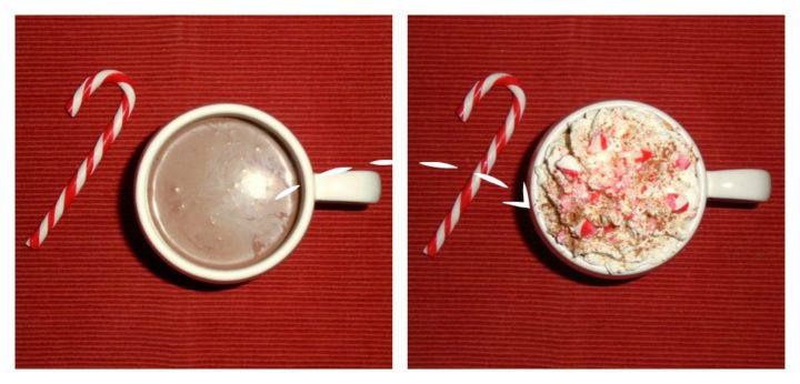 Chocolate caliente navideño 