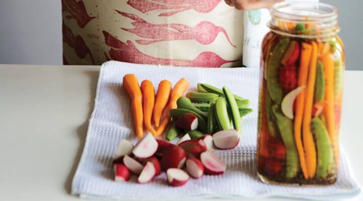 Preparar escabeche de vegetales