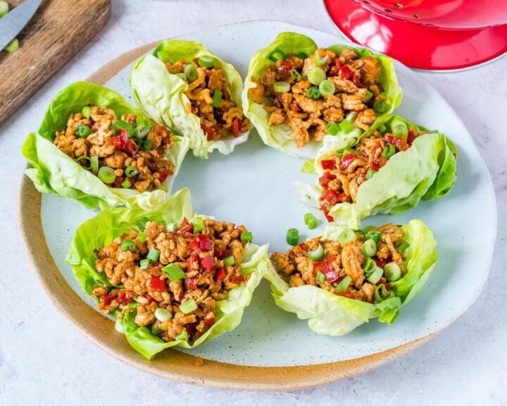 Burritos de lechuga saludables