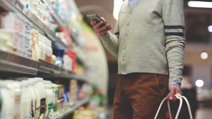 Alimentos para una lista de la compra saludable