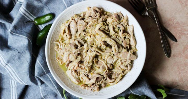 Receta de pollo en salsa verde rico en niacina