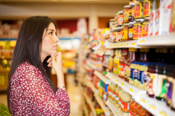 Alimentos para una lista de la compra saludable