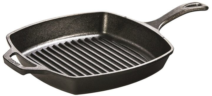 Sartén de hierro fundido para cocinar a la parrilla