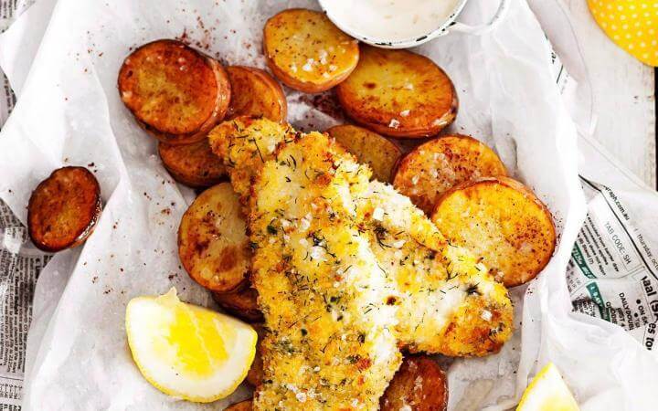 Receta de pescado con patatas al horno saludable