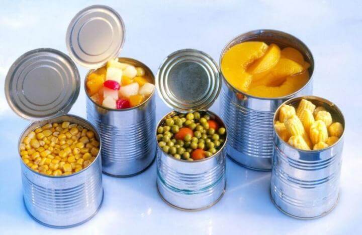 Los alimentos enlatados pueden causar cáncer