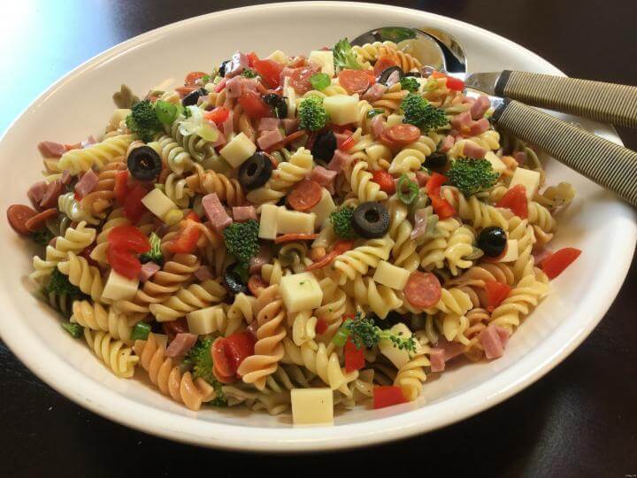 Receta de ensalada de pasta a la jardinera