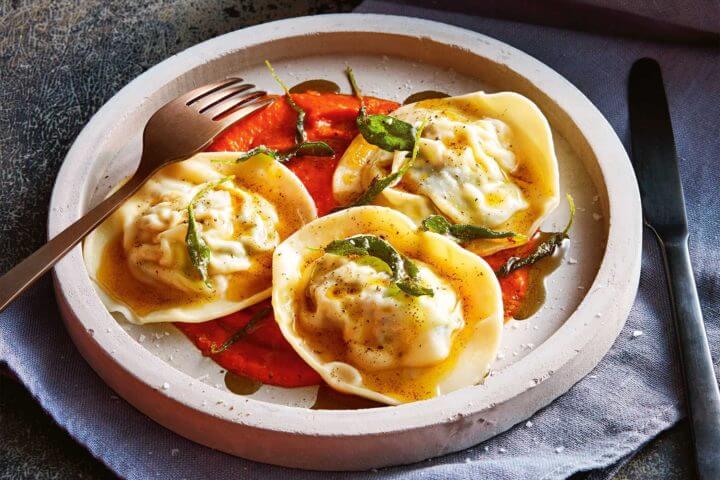 Receta de raviolis al estilo italiano