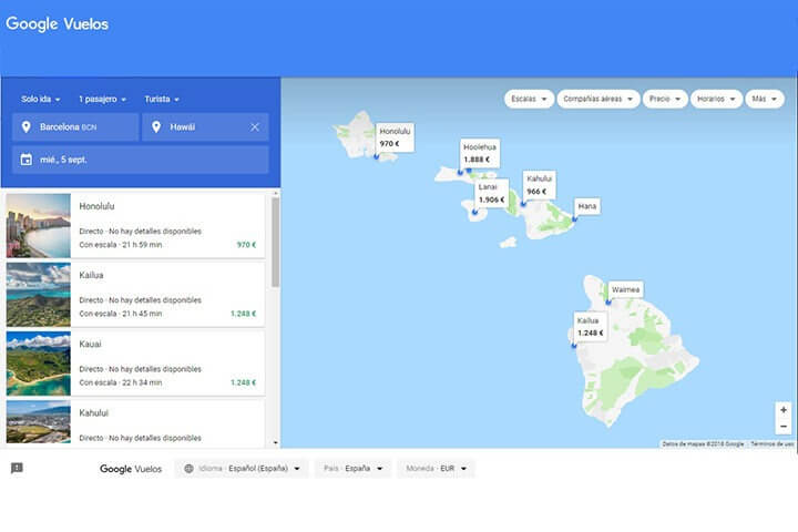 Ahorrar dinero en viajes con Google vuelos