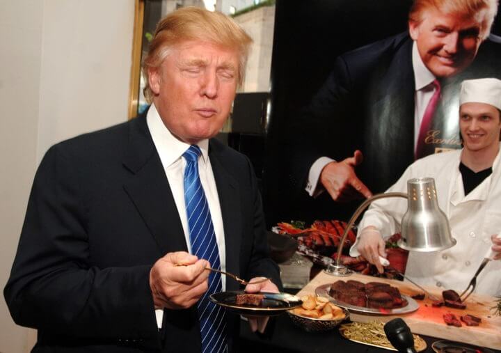 Comida favorita de Donald Trump