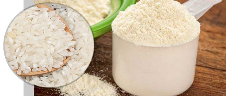 Polvo de proteína de arroz integral