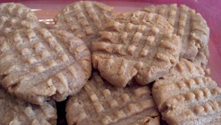 Receta saludable de galletas de mantequilla de cacahuete