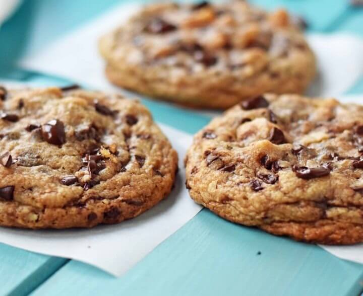 Galletas con chips con chocolate saludables