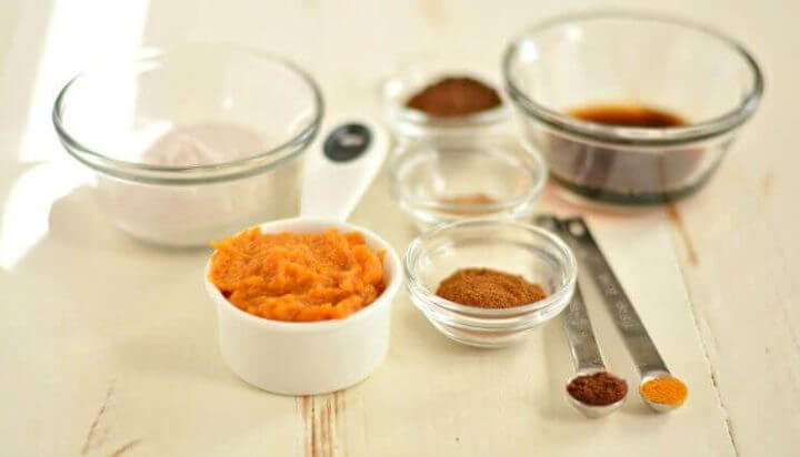 Ingredientes de un café a base de calabaza