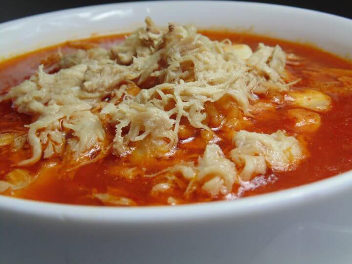  Sopa de fideos preparada al estilo mexicano