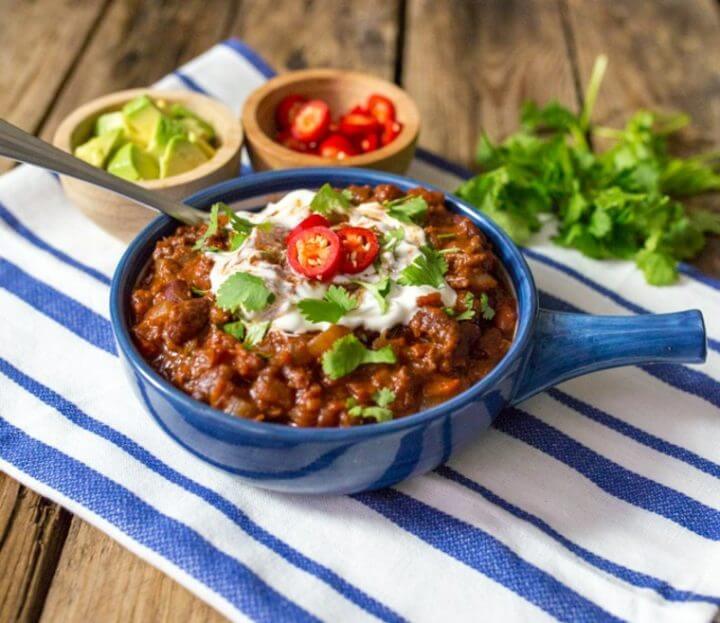 ¿Pueden ser saludables las recetas de chili con carne?