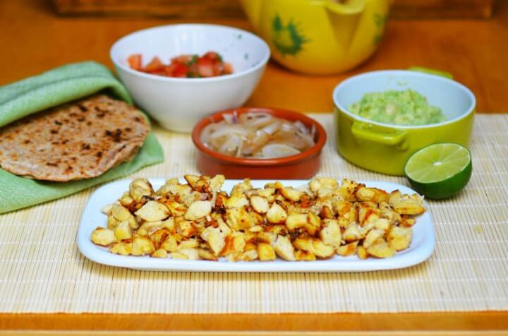 Ingredientes necesarios para hacer tacos de pollo saludables