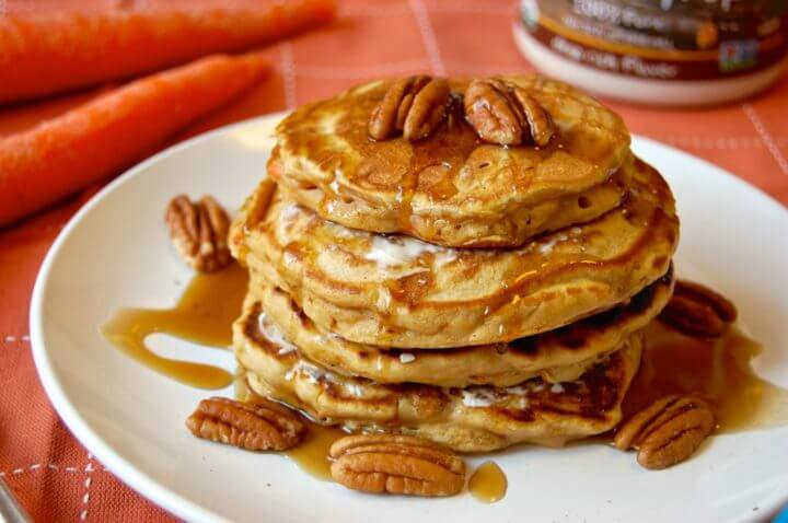 Receta de tortitas de tarta de zanahoria saludable